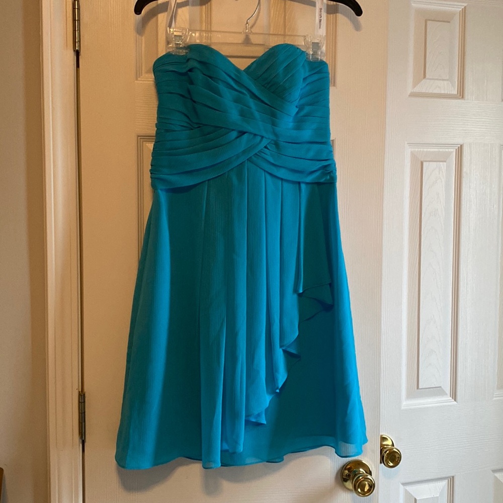 Blue David’s bridal dress